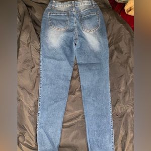 Light blue washed out jeans